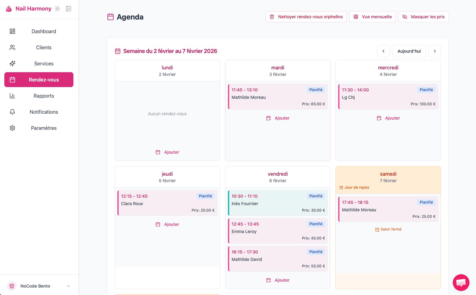 Agenda professionnel